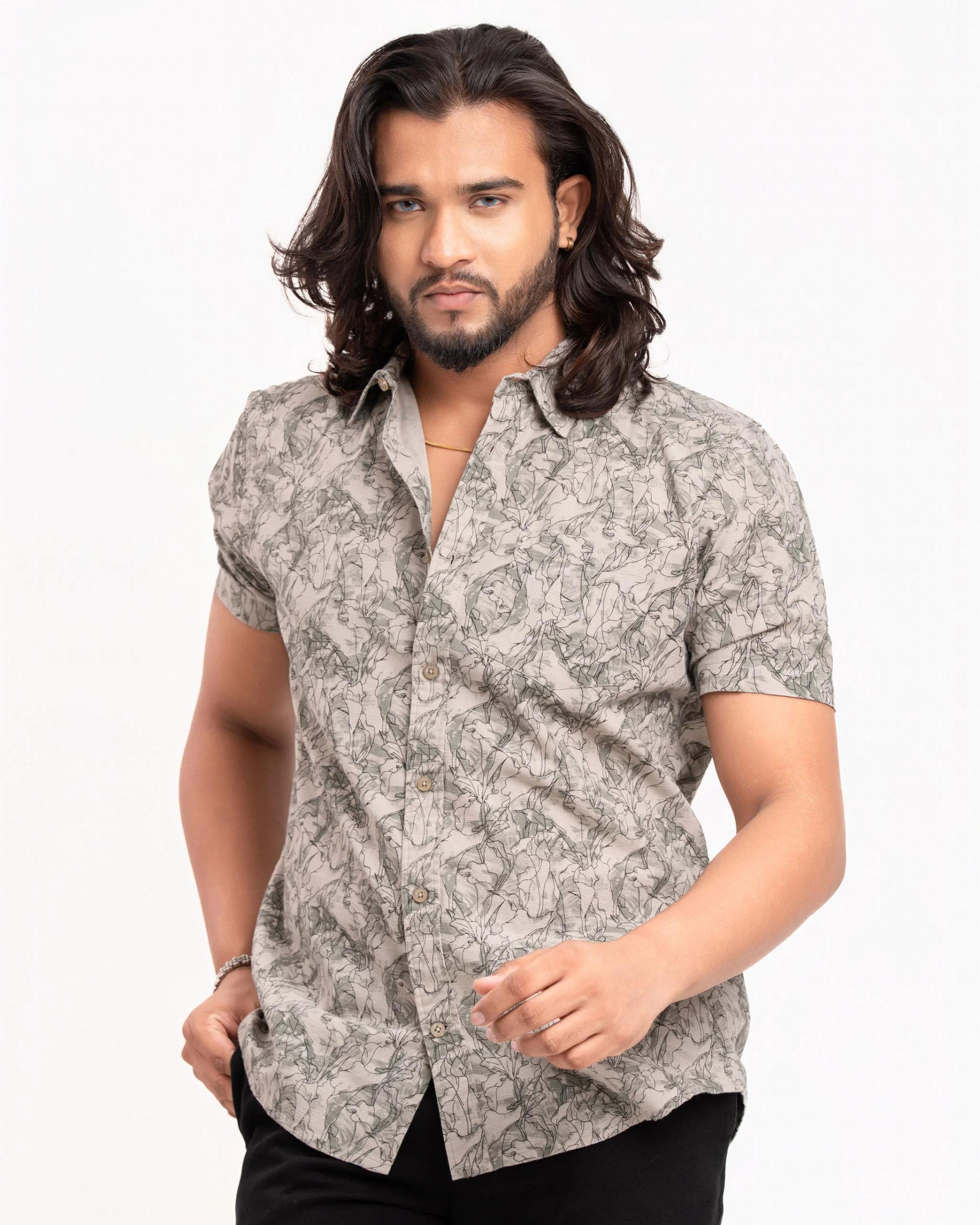 nature-print-cotton-blend-casual-shirt-for-men