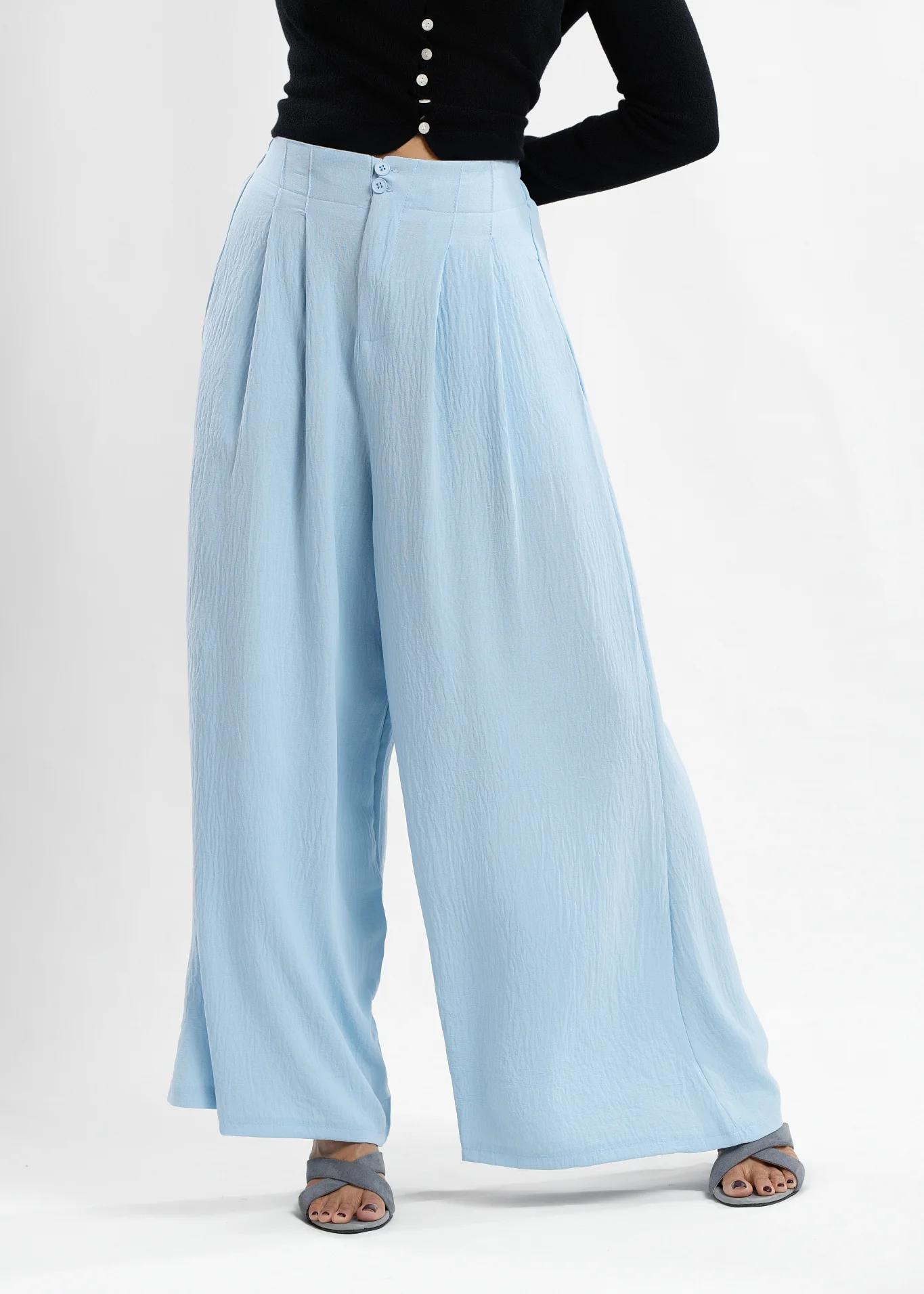 powder-blue-pleated-flow-trousers