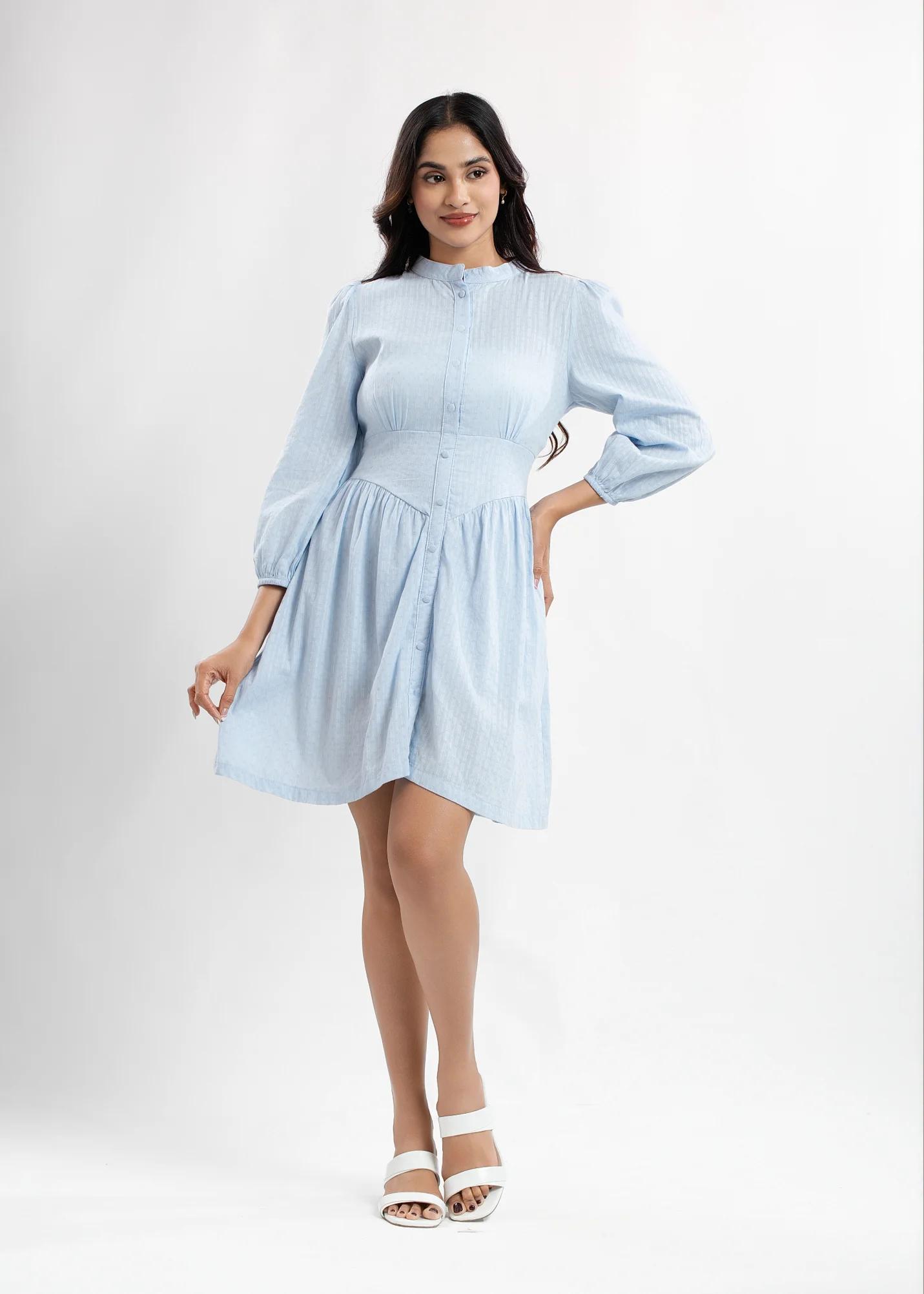 the-sky-blue-mandarincollar-frock